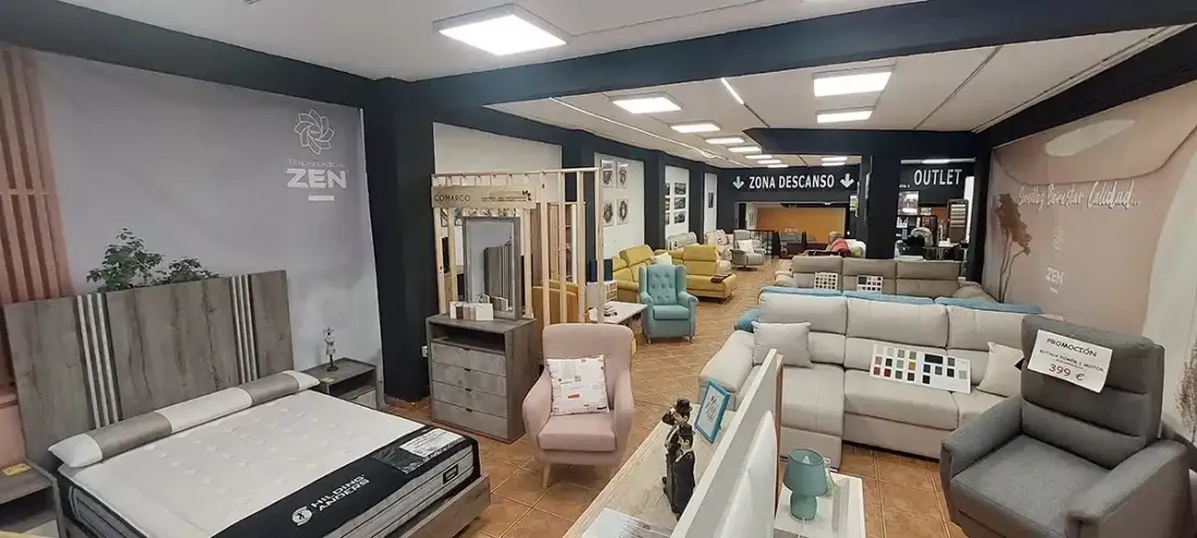 Catálogo de muebles en tienda